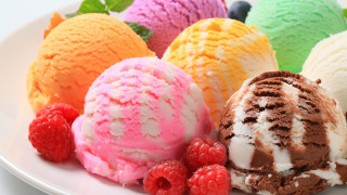 Ice cream raspberries mints pastel - ice free wallpaper