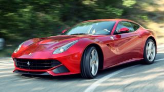 Red sports car driving road 29 - a road next free wallpaper
