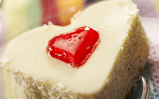 Cake heart plate napkin rococo - decoration free wallpaper