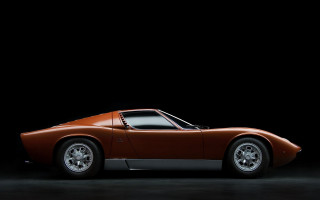 Brown sports car dark room 3 - neoclassicism free wallpaper for desktop
