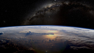 Earth space star sky moon - a bright star in the background free wallpaper