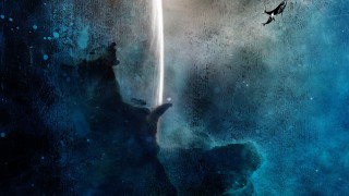 Space man light beam dog - chris cold free wallpaper
