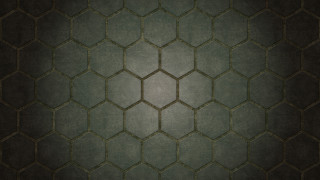 Hexagonal pattern black background white - a white spot free wallpaper