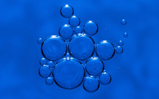 Blue liquid bubbles water sky - a blue liquid free wallpaper