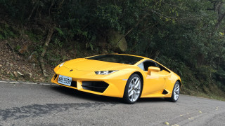 Yellow sports car forest hillside - hillside free wallpaper
