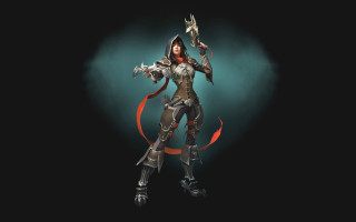 Fantasy woman sword bird armor - a sword and a bird free wallpaper