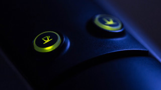 Black yellow controller yellow light - photorealistic lighting free wallpaper