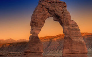 Desert mountain sunset sky ocean - a sun setting free wallpaper