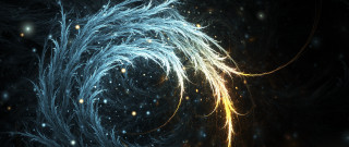 Spiral light sparks space black - image of a spiral free wallpaper
