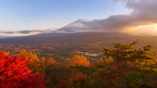 Mountain snow capped peak forest - murata range free wallpaper