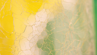 Yellow green cracks abstract texture - paper texture free wallpaper