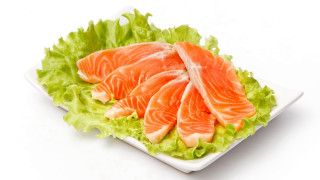 Salmon lettuce plate rayonism stock - lettuce free wallpaper