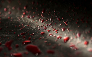 Metal water drops blood bokeh - red spot free wallpaper
