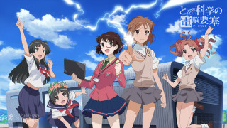 Girls group building sky background - a group of girls free wallpaper