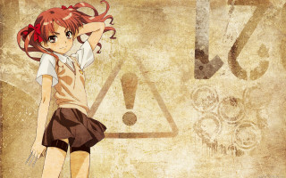 Girl red hair wall numbers - a ponytail free wallpaper