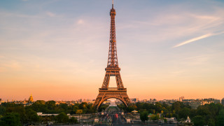 Eiffel tower sunset paris river - paris school free wallpaper