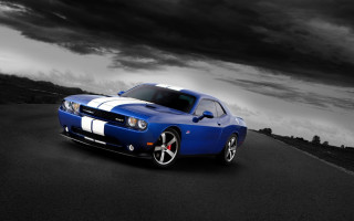 Blue sports car cloudy sky 4 - cloudy free wallpaper