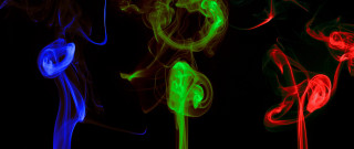 Colored smoke holography flower glowing - different free wallpaper
