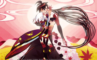 Anime characters field flowers leaves - a field of flowers free wallpaper