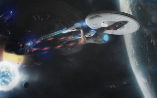 Starship planet space art aurora - space next free wallpaper
