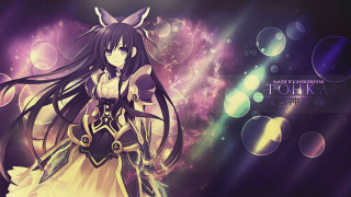 Anime girl cat ears outfit 2 - purple free wallpaper for desktop