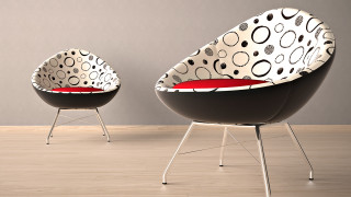 Chairs red cushion room white - bold free wallpaper