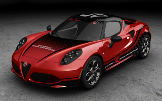 Red sports car black top 4 - a red sports car free wallpaper