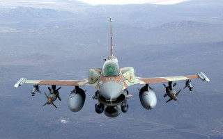 Fighter jet mountains clouds ocean - cloud and mountains free wallpaper