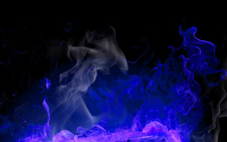 Blue purple fire spirit glowing - smoke free wallpaper for desktop