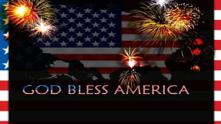 Flag fireworks god bless america - glorious free wallpaper