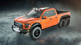 Bright orange truck black top - a black top free wallpaper