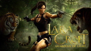 Lara crott guardian light woman - a woman holding free wallpaper for desktop