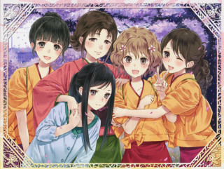 Girls group purple background gold - a group of girls free wallpaper