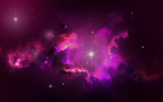 Purple starry night sky milkyway - bright free wallpaper