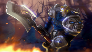 Demonface armor flaming sword embers - aleksander gine free wallpaper