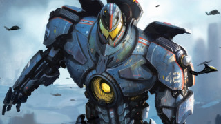 Robot yellow eye field birds - mecha free wallpaper