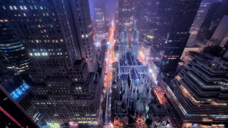 City lights night aurora ferris - city free wallpaper