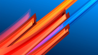 Blue red orange geometric abstract - geometric abstract art free wallpaper