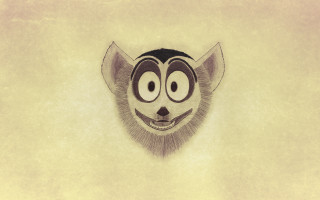 Cat big eyes smile grungy - a drawing of a cat free wallpaper