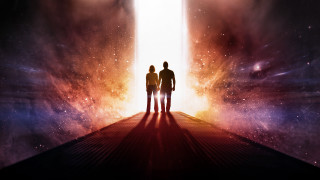 Doorway bright light space astronaut - the doorway free wallpaper