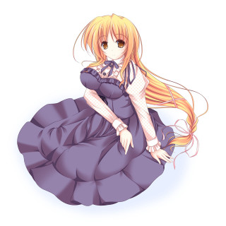 Girl dress pillow long hair - a bow free wallpaper