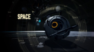 Space station yellow light black - image of a space station free wallpaper