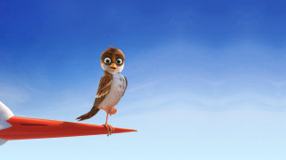 Bird red object blue sky - concept art free wallpaper