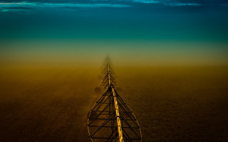 Metal structure field sky clouds - a sky background free wallpaper for desktop