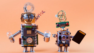 Robots holding book camera newyear - a happy new year free wallpaper