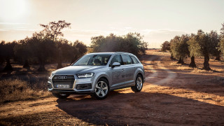 Silver car dirt road forest 2 - a silver car free wallpaper