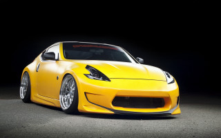 Yellow sports car dark room 7 - a yellow sports car free wallpaper