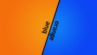 Pure blue orange gradient halftone - background free wallpaper for desktop