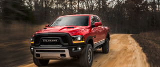 Red ram truck dirt road - a dirt road free wallpaper for desktop