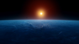 Bright sun distant planet star 3 - a distant star in the distance free wallpaper